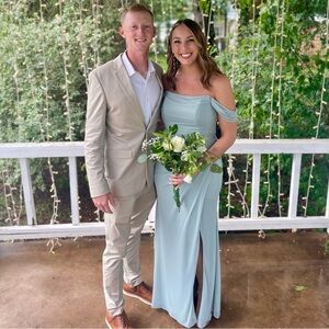 Azazie Agave bridesmaids dress